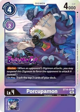 Porcupamon - ST14-05 - C (Pre-Release)